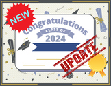 Class of 2024 Congratulations Grad EDITABLE End of year | 