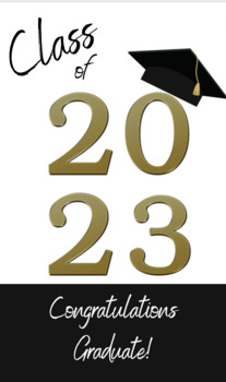 Preview of Class of 2023 - Congratulations Graduate tag