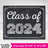 Class of 2024, First or Last day of school, Chalkboard Sch