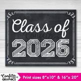 Class of 2026, First or Last day of school, Chalkboard Sch
