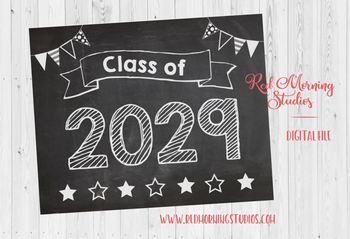Preview of Class of 2029 sign - PRINTABLE