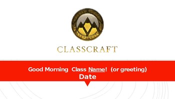 Preview of ClassCraft Power Point