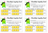 ClassDojo Loyalty/Punch Card for Rewards (Pages)