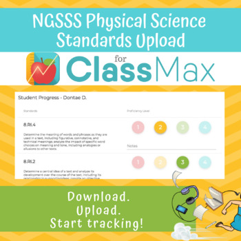 Preview of ClassMax Instructional Tracking - NGSSS Physical Science Standards