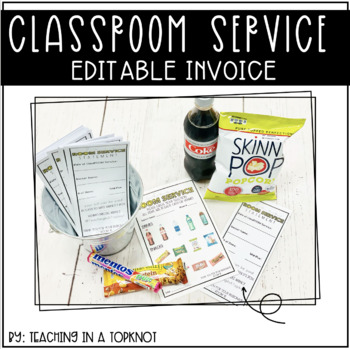 Preview of ClassROOM SERVICE Editable Invoice