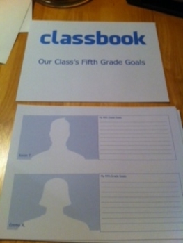 Preview of Classbook - Our Class Goals (facebook profile)