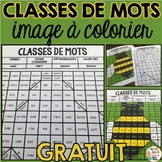 Classes de mots - Image à colorier - GRATUIT