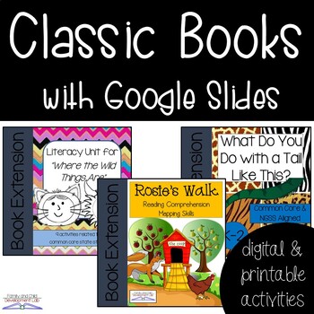 Preview of Classic Book Bundle with Digital Google Slides- DISTANCE LEARNING