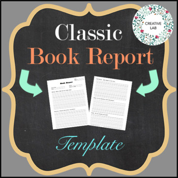 Preview of Book Report - Classic Template