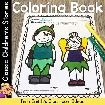 Preview of Classic Children's Stories Coloring Pages | Children's Stories Coloring Book