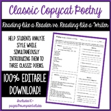 Classic Copycat Poetry - Creative Writing Activity