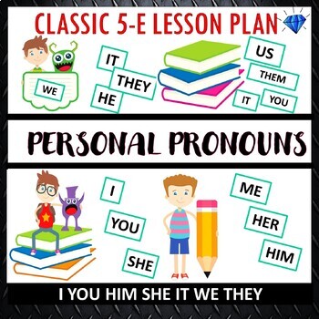 Preview of Classic ESL Lesson Plan Personal Pronouns PowerPoint Grammar Activities