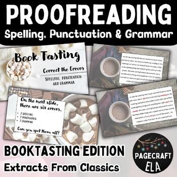 Preview of Classic Extracts Proofreading Passages | Correct the Errors | Book Tasting