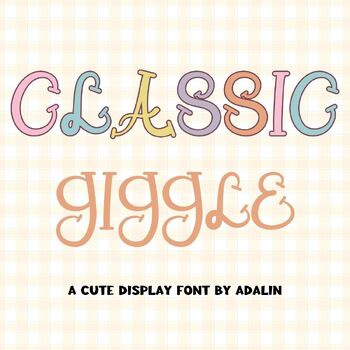 Preview of Classic Giggle - Display Font