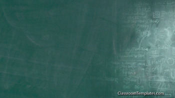 Preview of Classic Green Chalkboard Blank Presentation Template