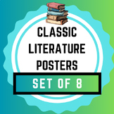 Classic Literature Posters (Set of 8)