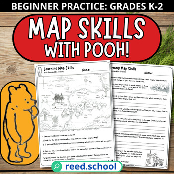 Preview of Classic Pooh's Hundred Acre Wood Adventures: Map Skills & Story Elements for K-2