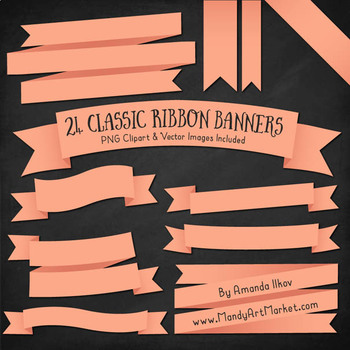 vintage ribbon banner clip art