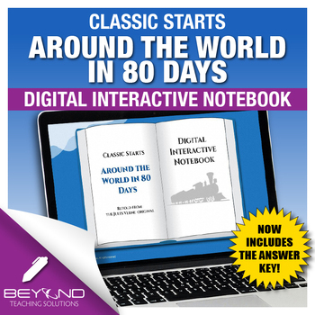 Preview of Classic Starts Around the World in 80 Days Digital Interactive Notebook