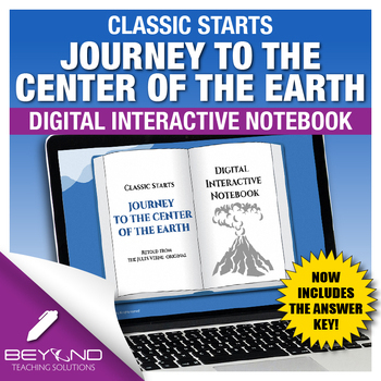 Preview of Classic Starts Journey to the Center of the Earth Digital Interactive Notebook