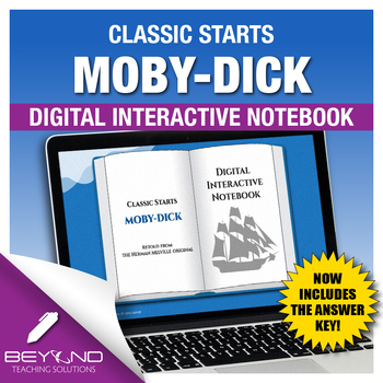 Preview of Classic Starts Moby-Dick Digital Interactive Notebook