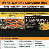 Classic World War One Literature Unit Curriculum