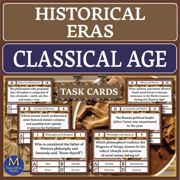 Preview of Classical Age Quiz: Task Cards