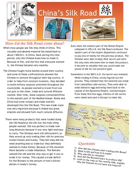 Preview of Classical China Silk Road + Civil Service Multiple Lesson Plan Bundle!