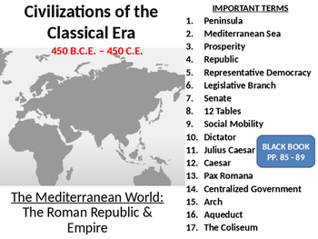 Preview of Classical Civilizations LESSON BUNDLE:  The Roman Empire