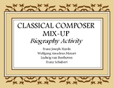 Classical Composer Activity Pack- Sub Plans- Music Worksheet