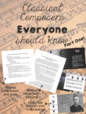 Classical Composers Every Student Should Know (Part 1)  - 