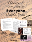 Classical Composers Every Student Should Know (Part 4) - M