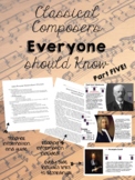 Classical Composers Every Student Should Know (Part 5) - M