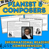 Classical Composers & Pianist: Music Informational Reading