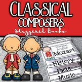 Classical Composers Staggered Books