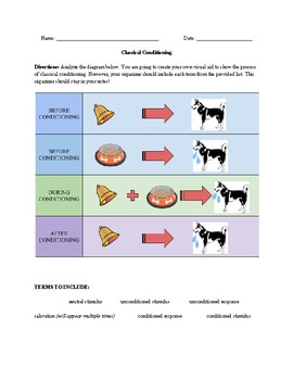 Preview of Classical Conditioning Graphic Organizer