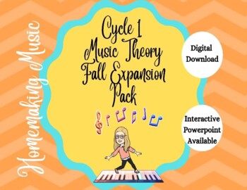 Preview of Classical Conversations Cycle 1 Music Theory Fall pack- Tin Whistle and piano