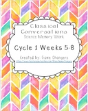Classical Conversations Cycle 1 Weeks 5-8 Science Memory W