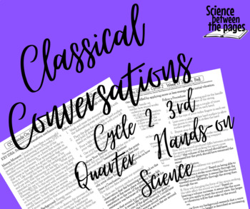 Preview of Classical Conversations Cycle 2 Week 13 Hands-On Science Sheets Free Sample