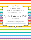Classical Conversations Cycle 2 Weeks 10-12 History Memory