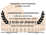 Classical Conversations Faces of History Certificate - Cyc
