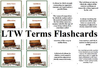 Preview of Classical Conversations LTW Terms Flashcards Lost Tools of Writing