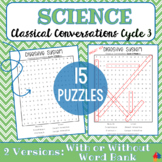 Classical Conversations SCIENCE Word Search Puzzles for Cycle 3