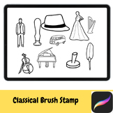 Classical Hand Drawn Brush Stamps IPAD