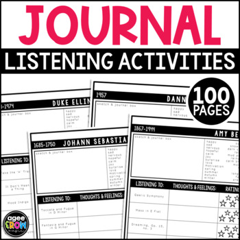 Preview of Classical Music Listening Activities | 100 Composer Journal Pages ★✪