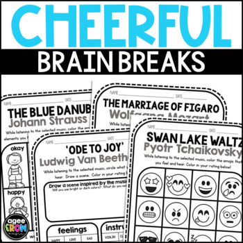 Preview of Classical Music Listening Activities | Cheerful Brain Breaks ★