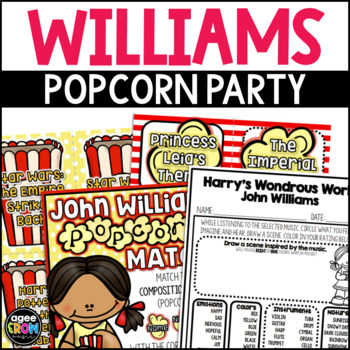 Preview of Classical Music Activities | John Williams Popcorn Party