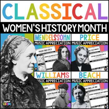 Preview of Women's History Month Bundle | Classical Music Listening Activities with Bonus
