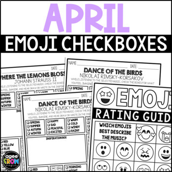 Preview of Classical Music Activities for April | Checkboxes with Digital Resources