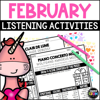 Preview of Classical Music Activities Bundle for February with Digital Resources